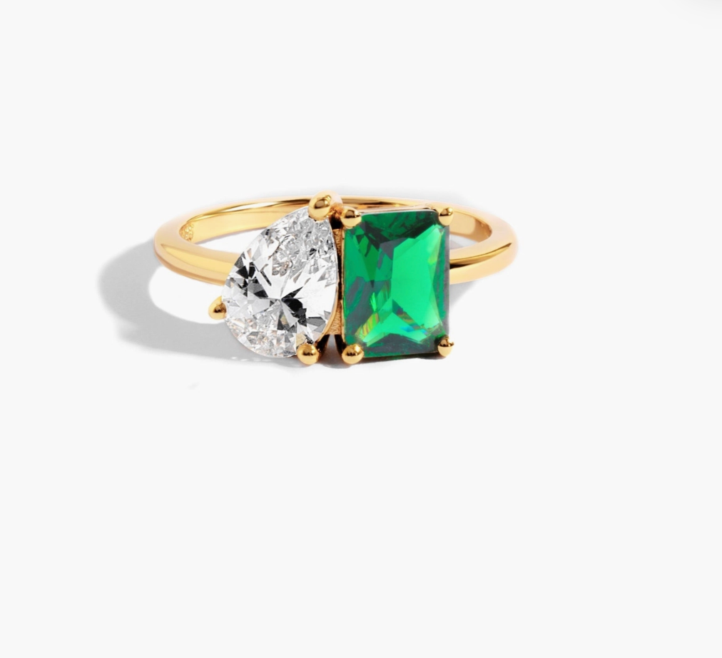 The Ivy Two-Stone Ring