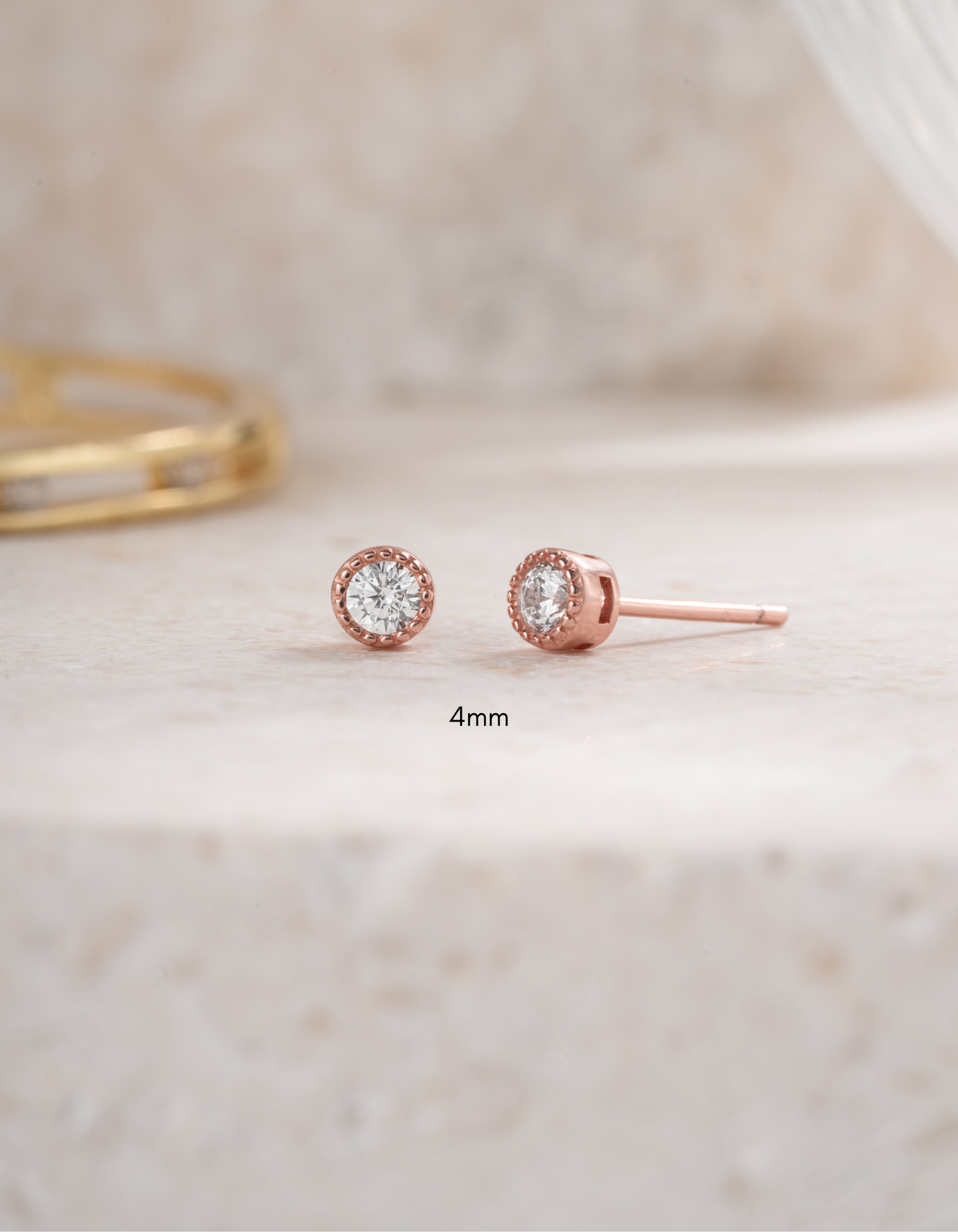 Diamond Stud Earrings (Multiple Sizes Available)