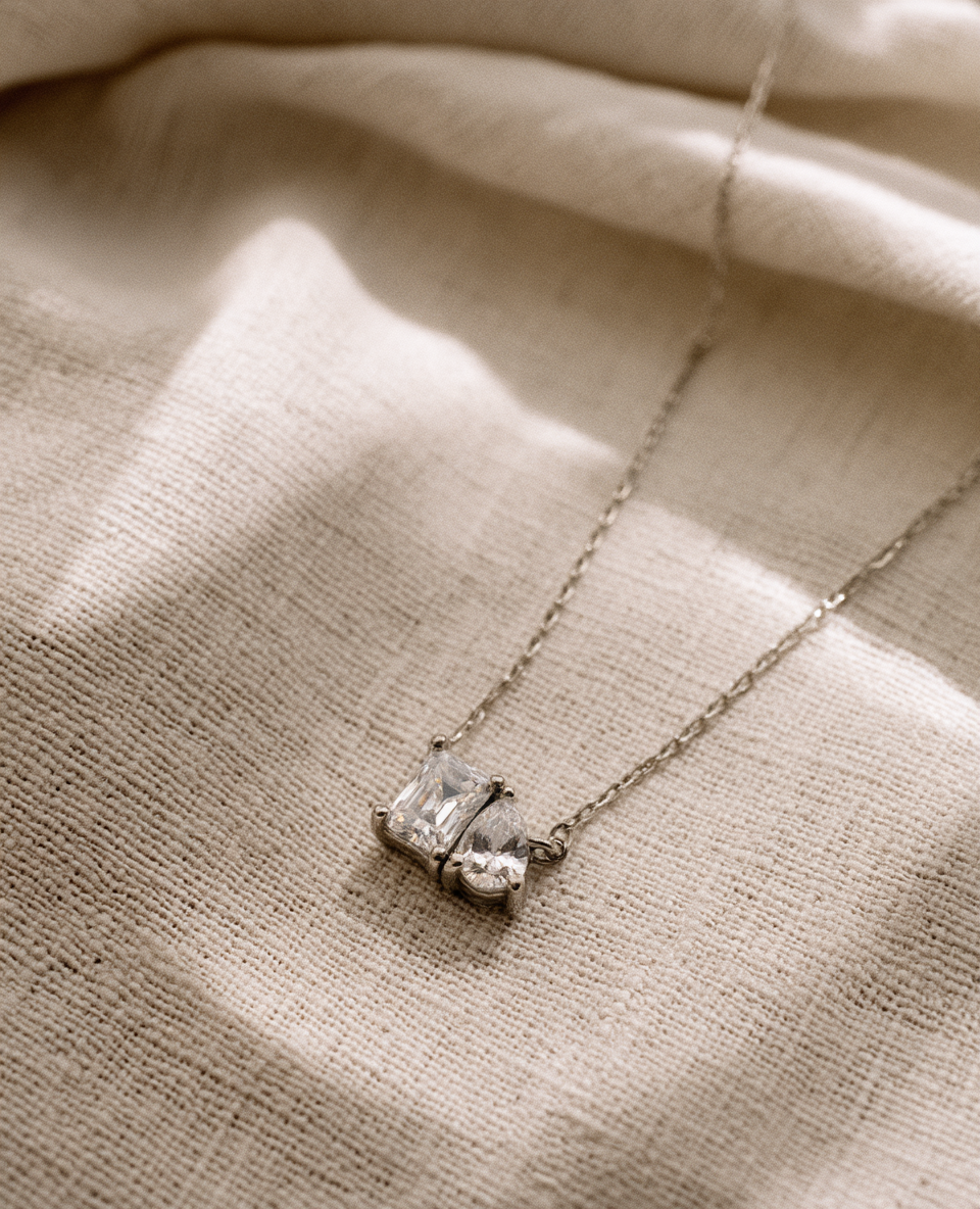 The Juliette Two-Stone Necklace
