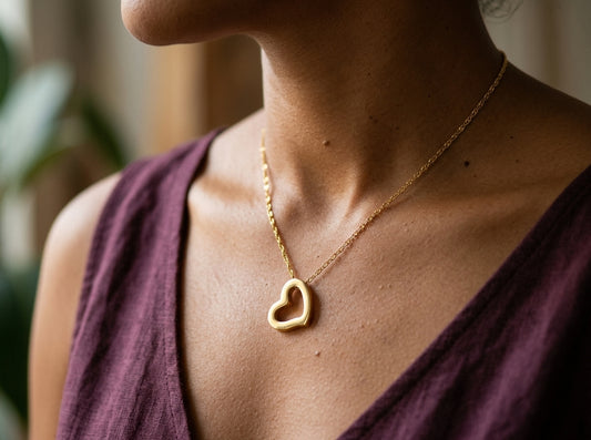 14k Yellow Gold Heart Pendant