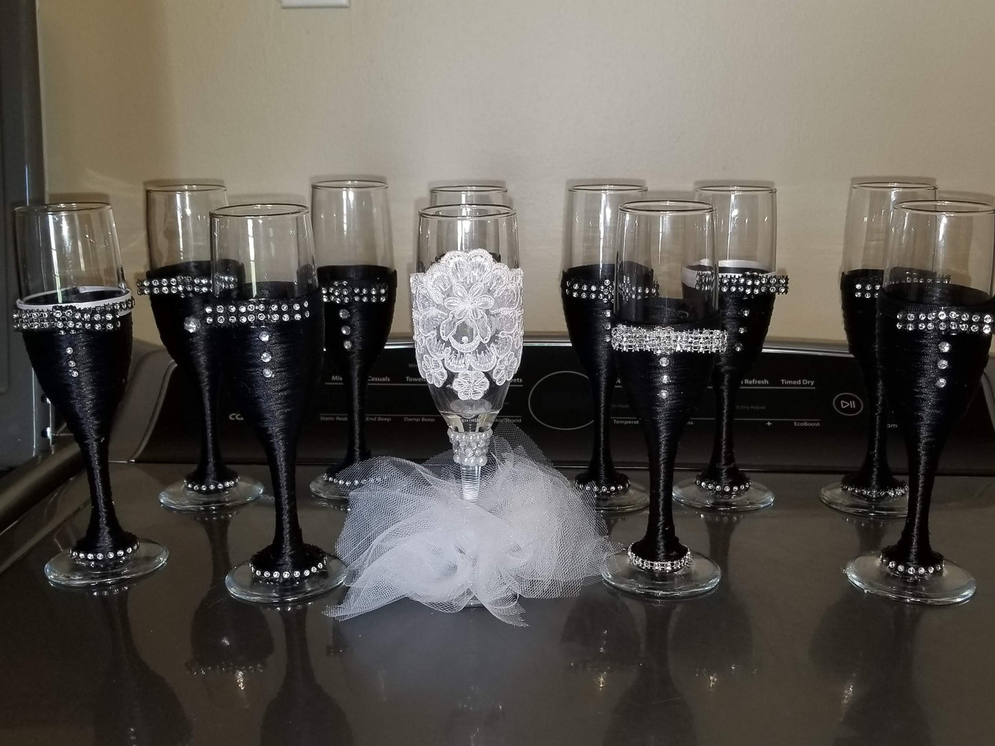 **CUSTOM** Handmade Champagne Flute (Single or Set)